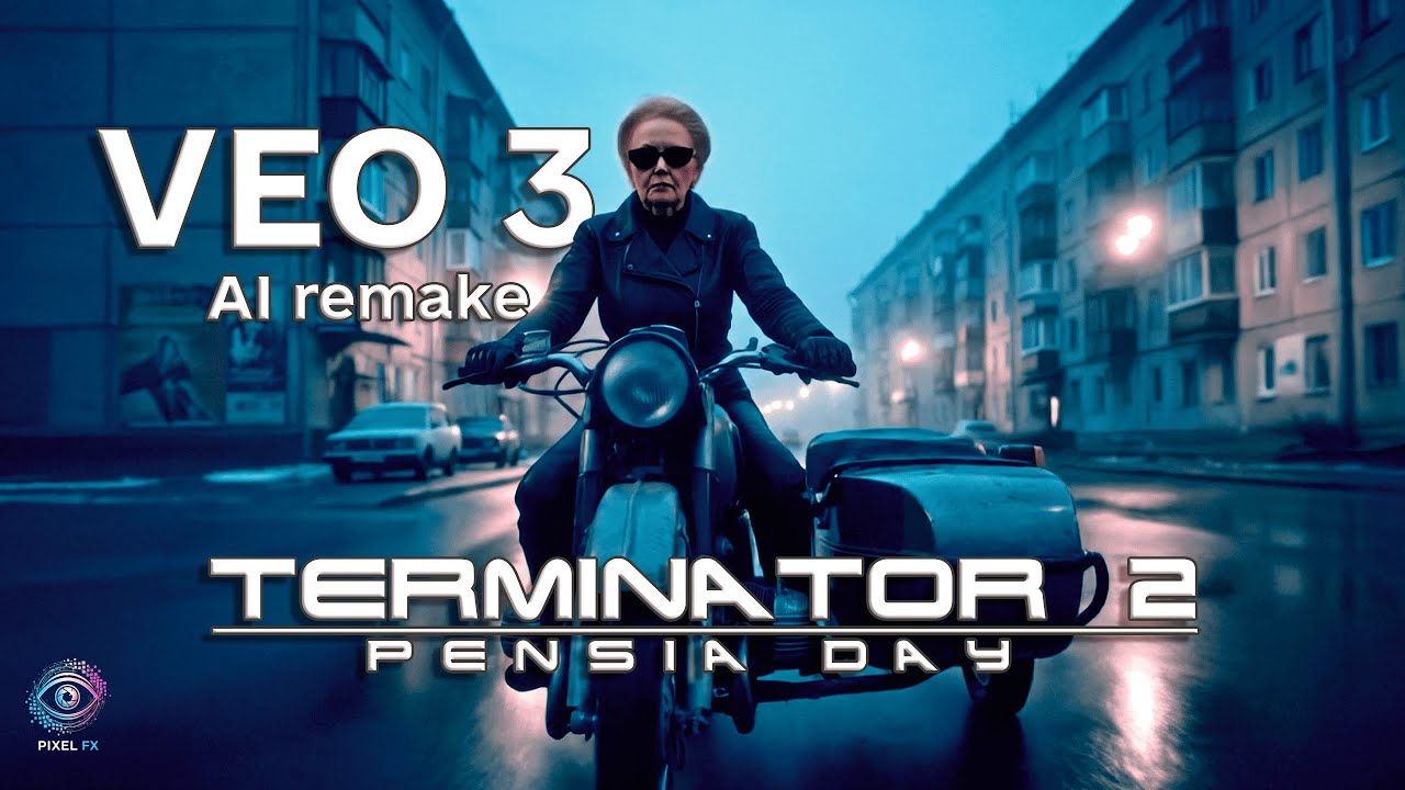 TERMINATOR 2 - AI REMAKE   Новый уровень нейросетей! veo3 ai sora flow