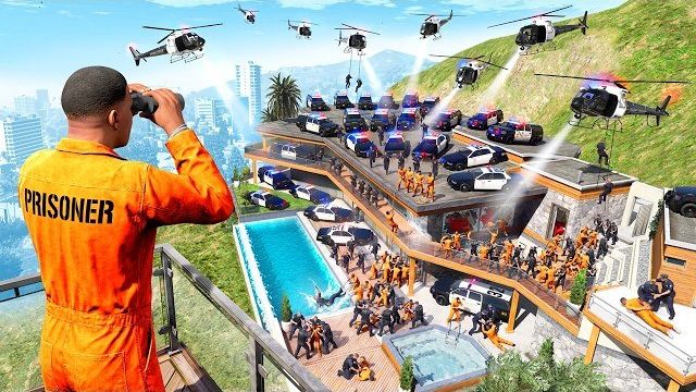 GTA 5  В дом Франклина ВОРВАЛИСЬ ЗАКЛЮЧЕННЫЕ!