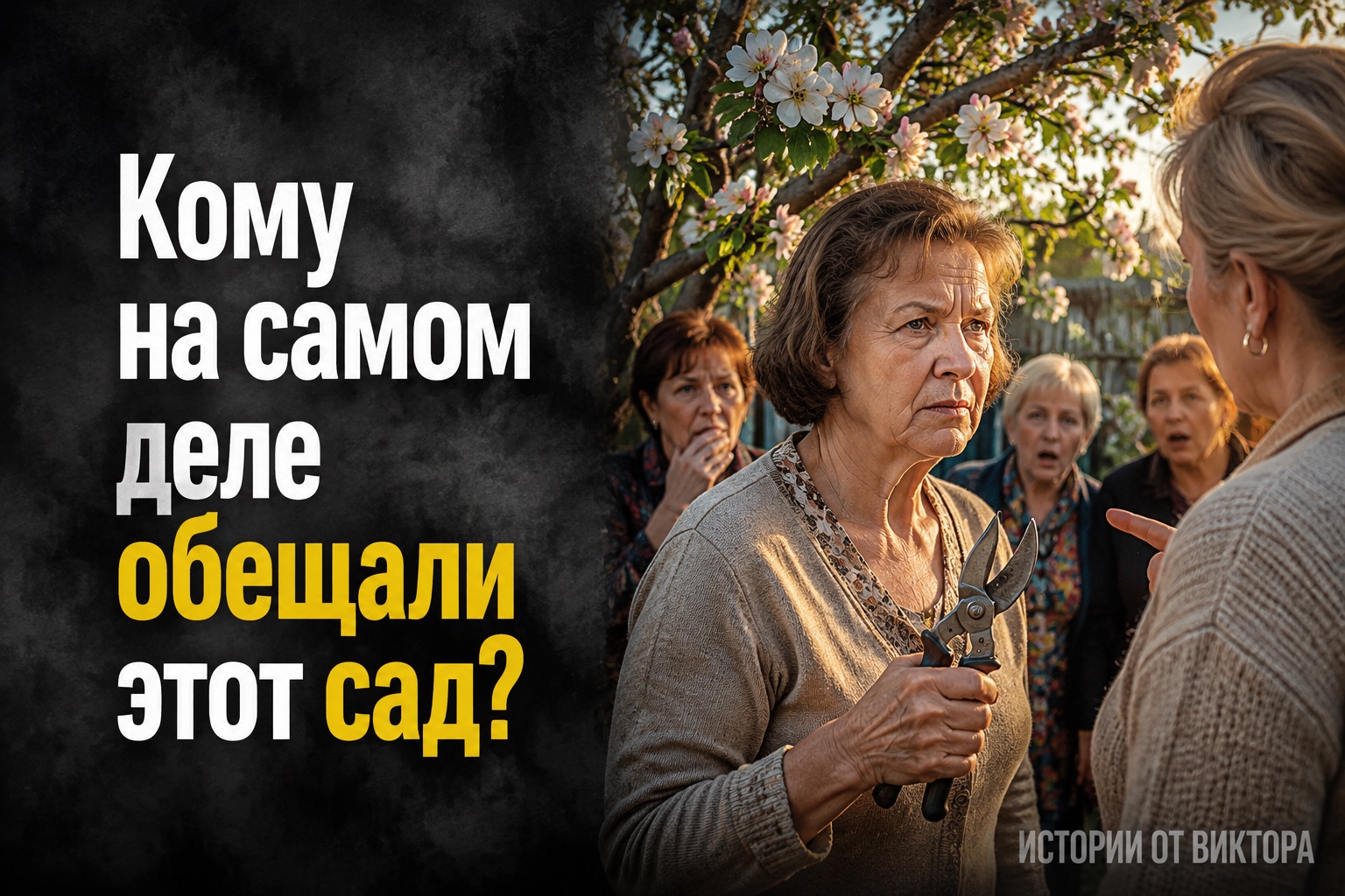 Соседка потребовала мой сад из-за тайного письма
