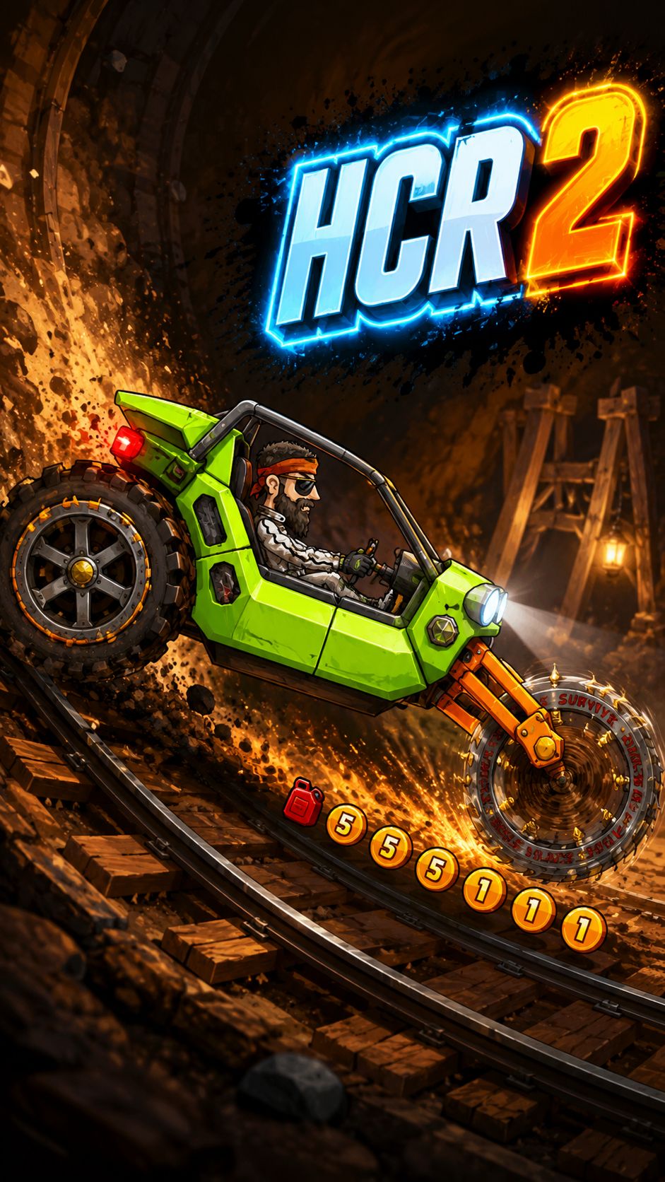 💀 Is ROTATOR The Best Today? 💀 (Into The Depths) - Hill Climb Racing 2 #shorts #hcr2