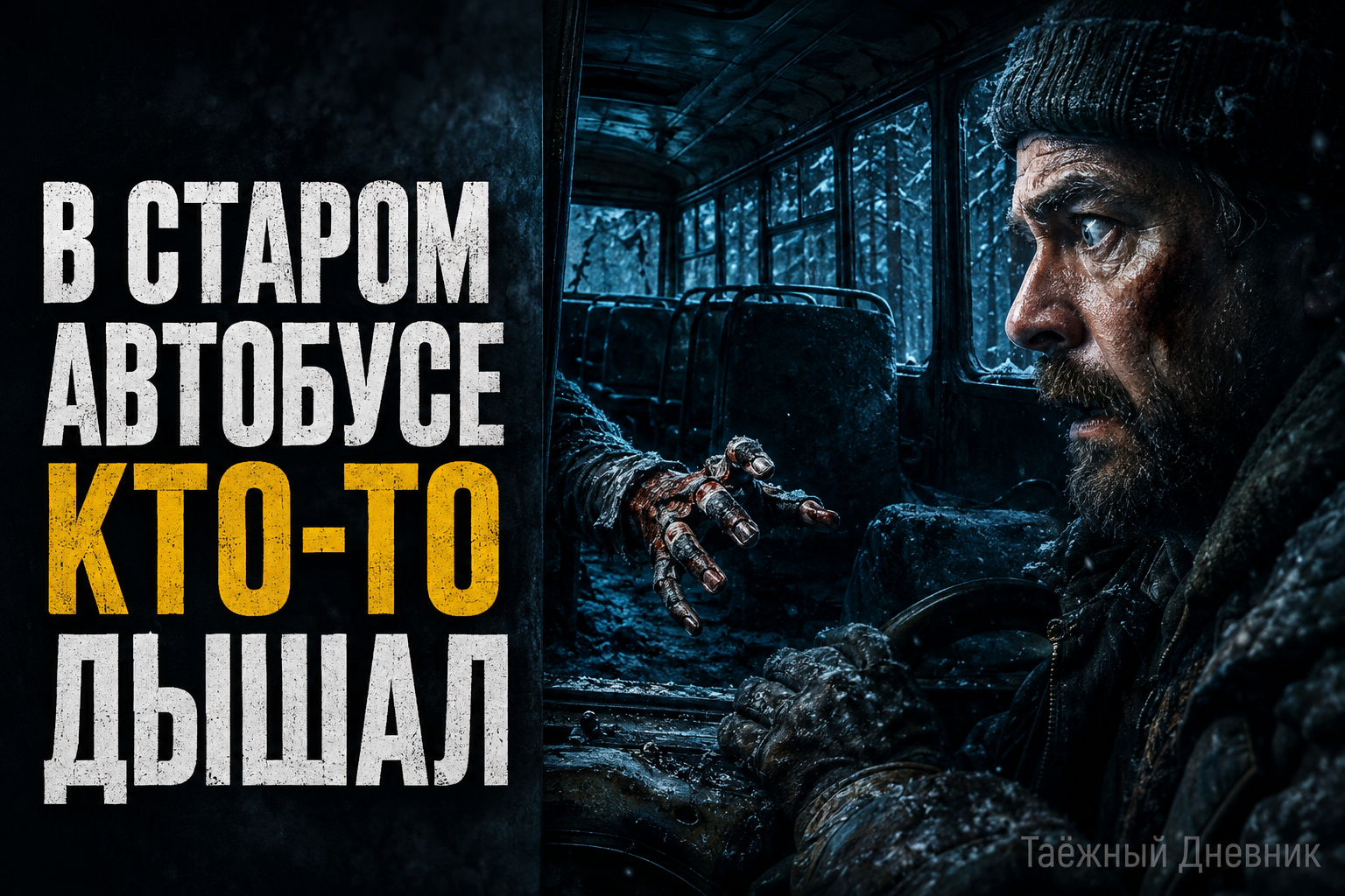 В старом автобусе кто-то прятался от вездехода