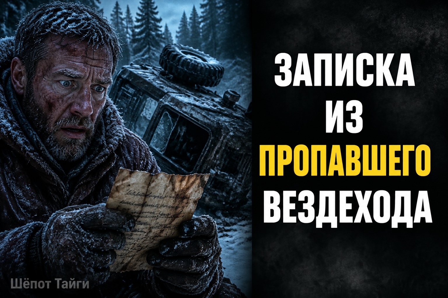 Записка пропавшего напарника в перевёрнутом вездеходе
