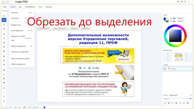 Обработка для 1С 