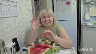 Отвечаю на КОММЕНТАРИИ. Отработала КРАЙНЮЮ смену. Мукбанг АРБУЗОМ