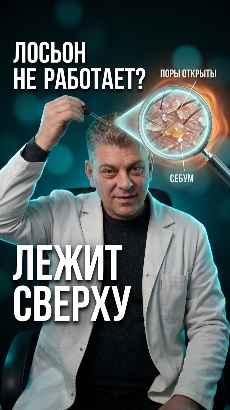 Почему лосьон от выпадения волос не работает 🧴