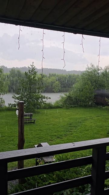 Летний дождь в Холках Белгородской области