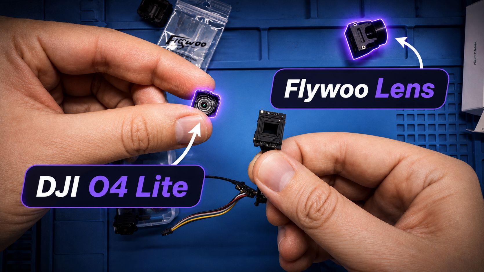 Меняю стоковую линзу DJI O4 Lite на широкую Flywoo / Проблемы с фокусом
