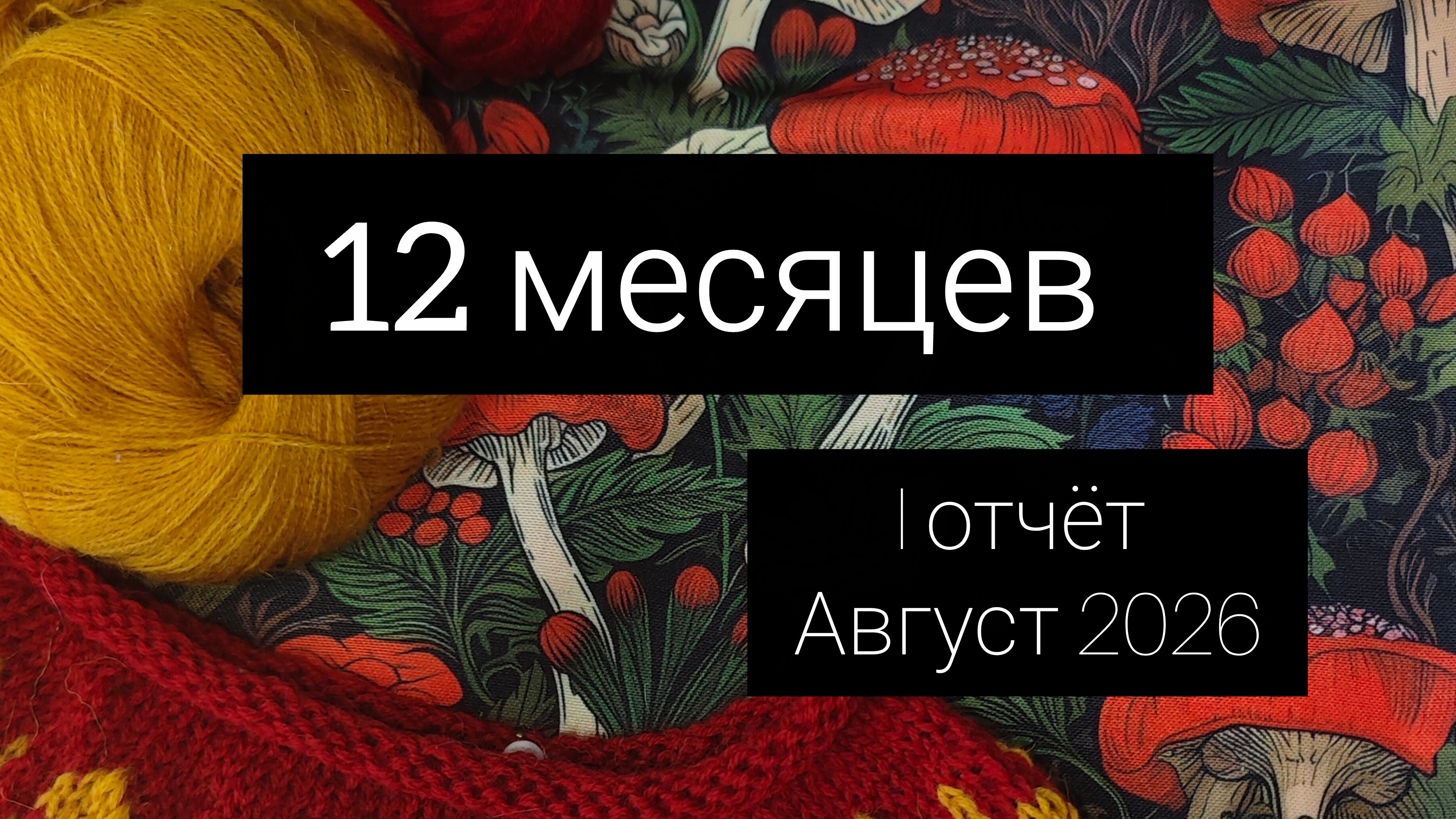 12 месяцев ( 1 отчёт августа)