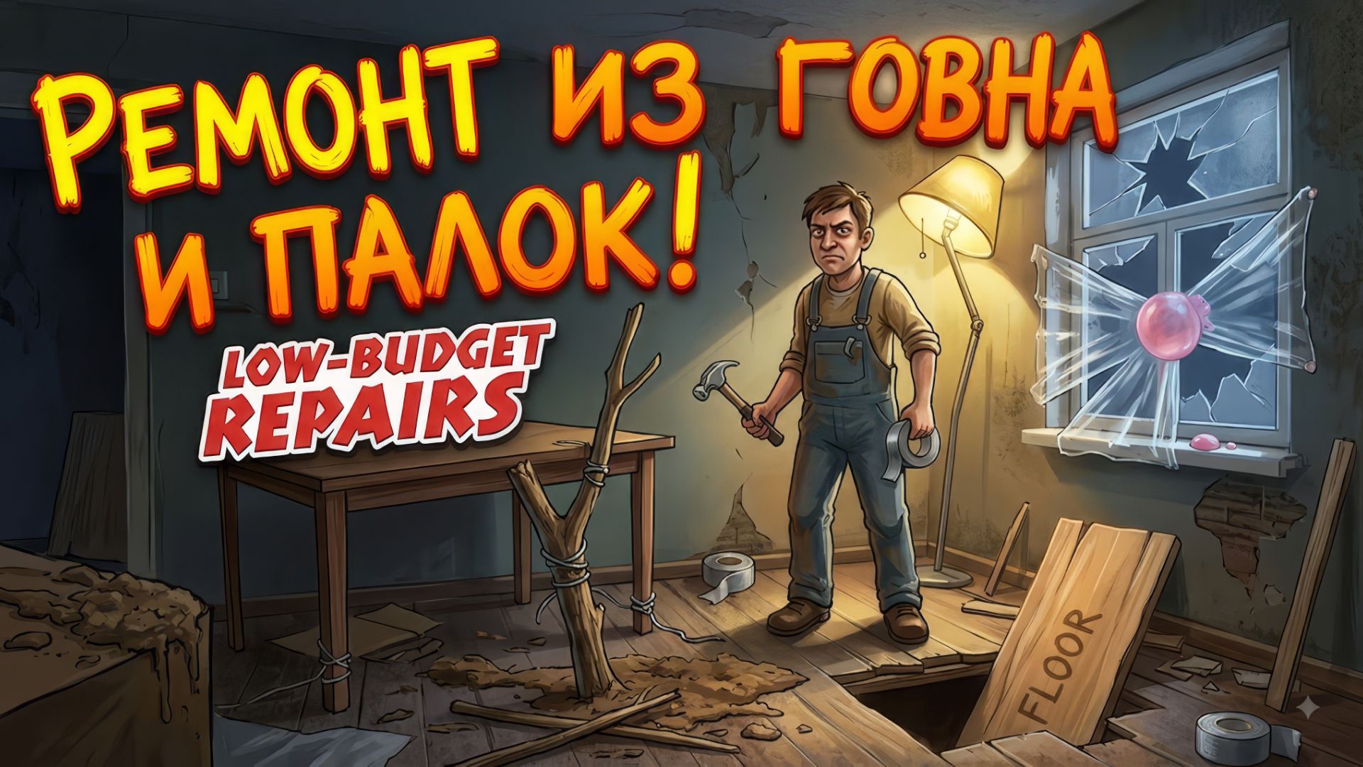РЕМОНТ ИЗ ГОВНА И ПАЛОК! Low-Budget Repairs — Прохождение #1 | Первый взгляд