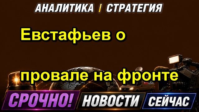 Евстафьев о провале на фронте