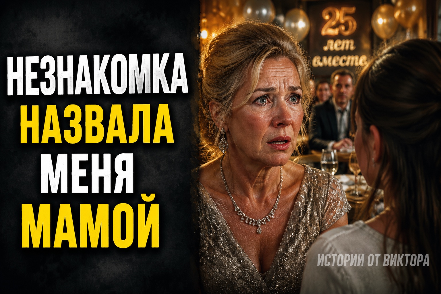 Незнакомка прервала серебряную свадьбу одним признанием