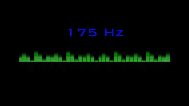  175 Hz Pure Tone Frequency NO Music  For Meditation Testing. Black Screen