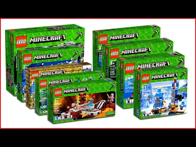 Большая коллекция LEGO Minecraft: сборка всех наборов