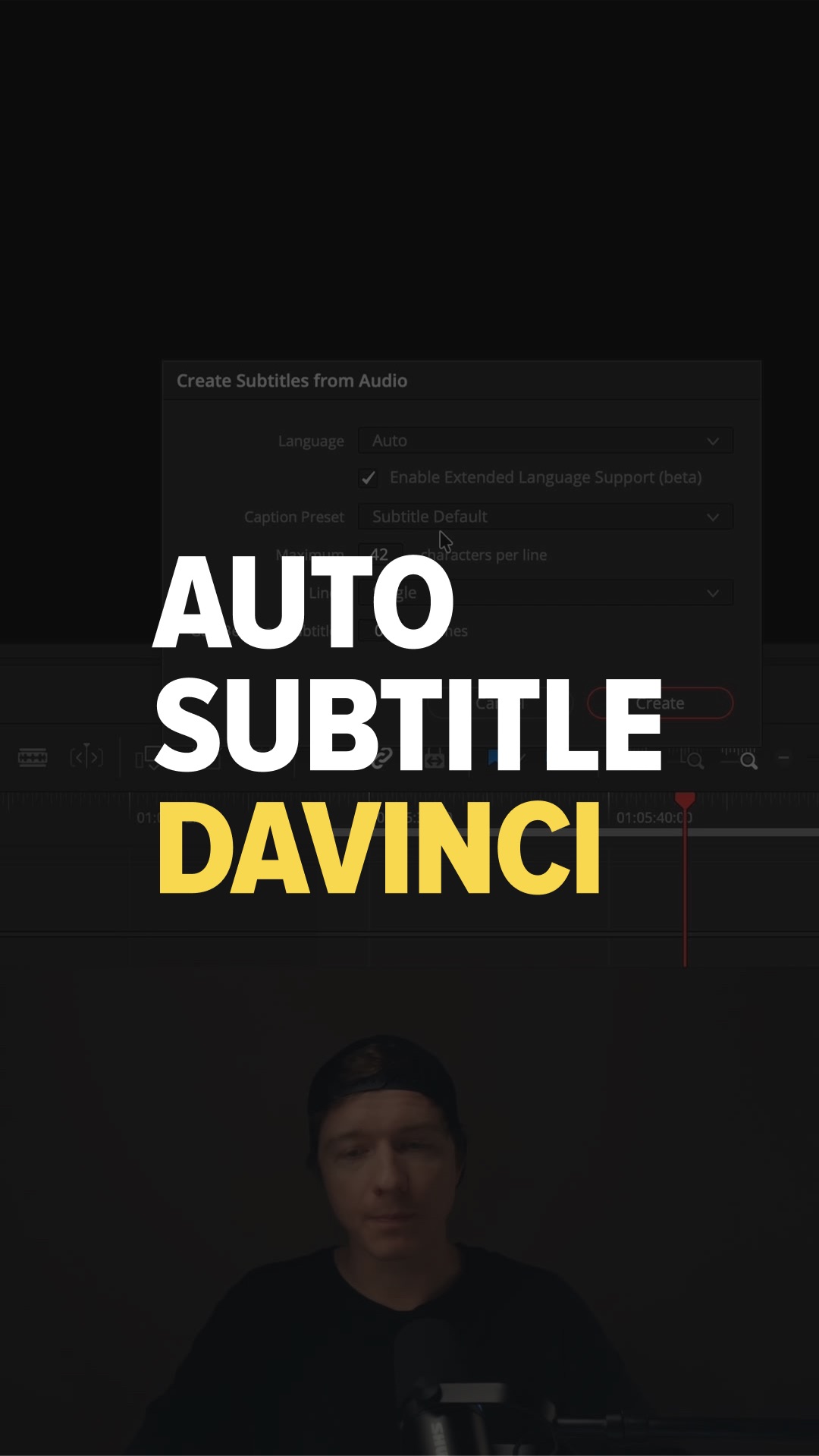 AUTO SUBTITLE DAVINCI