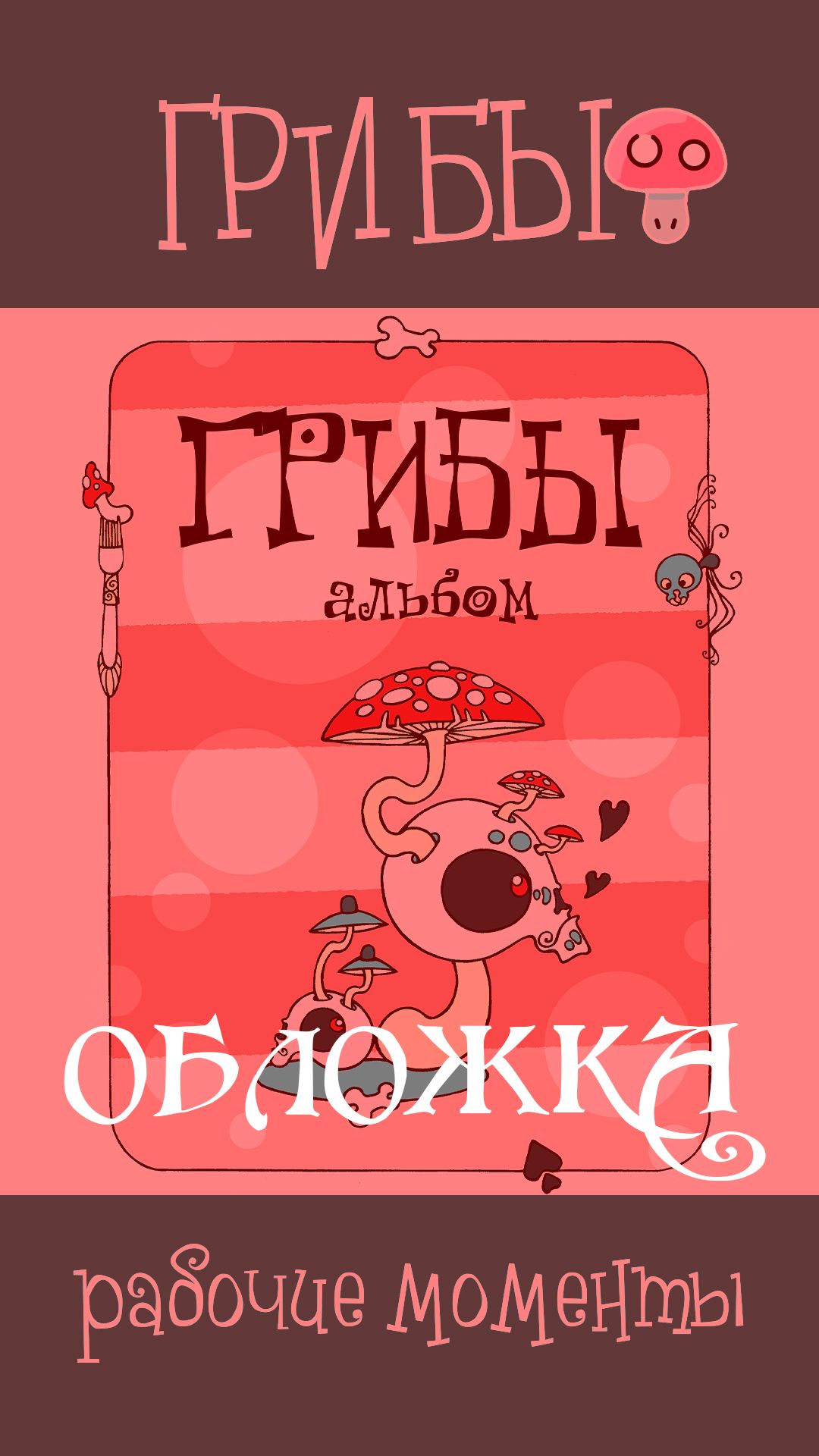11стр. Обложка передн. альбом Грибы