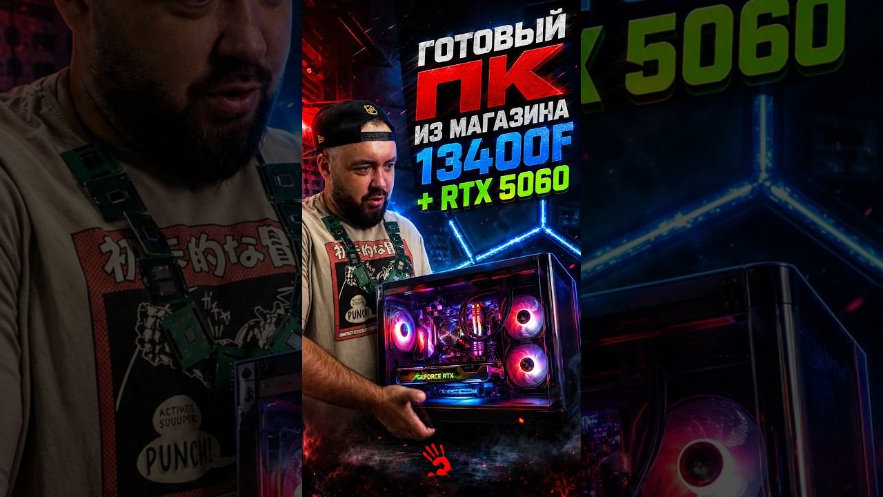 Готовый ПК из магазина с I5 13400f и RTX 5060. Подойдет для игр?