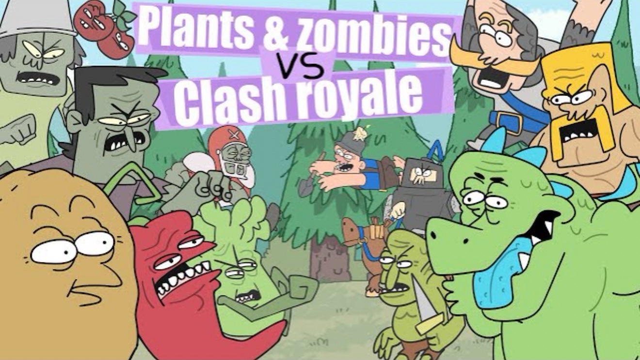 PLANTS VS ZOMBIES  ПРОТИВ CLASH ROYAL | РАСТЕНИЯ И ЗОМБИ ПРОТИВ КЛЭШ РОЯЛ!