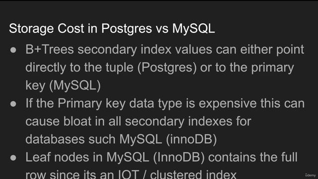 05 8. BTree Storage Cost in MySQL vs Postgres
