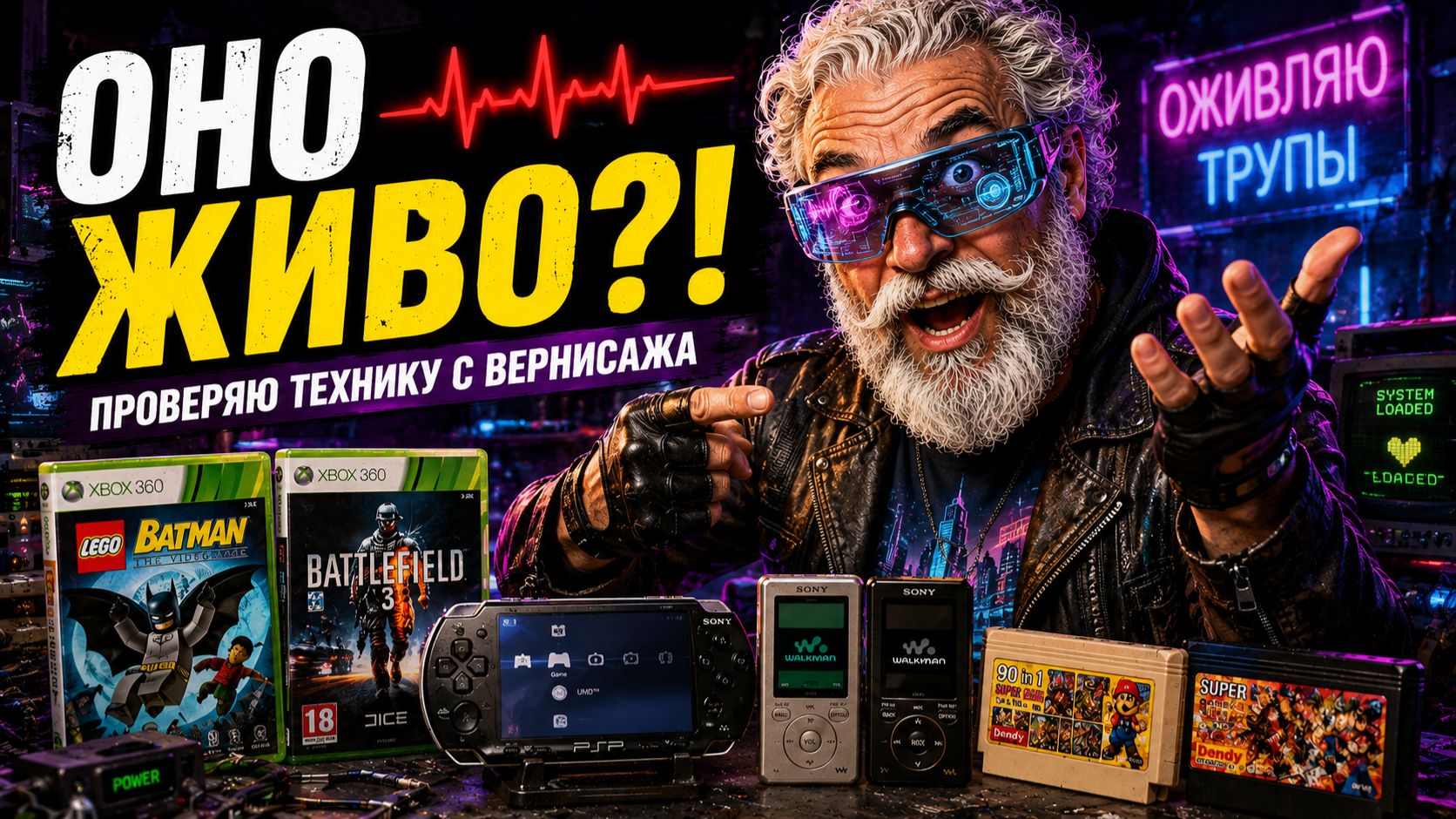 Проверяю технику с Вернисажа! Что ОЖИЛО? PSP, Sony, Dendy и Xbox | Оживляю трупы