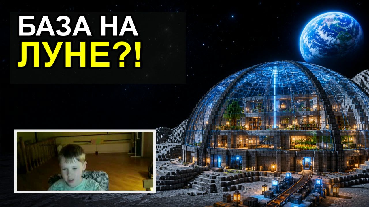 Я ПОСТРОИЛ СЕКРЕТНУЮ БАЗУ НА ЛУНЕ В MINECRAFT!