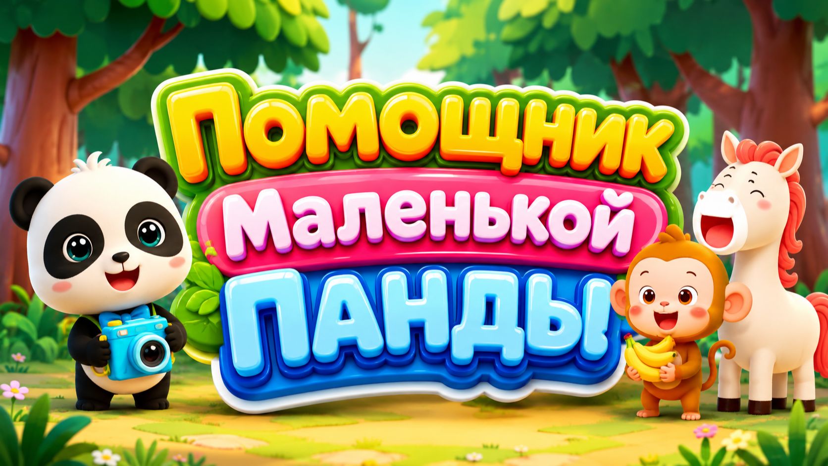 🐼🤝 Помощник Маленькой Панды! 🌈 Добрые Приключения и Весёлые Задания ✨ Развивающий Мультфильм