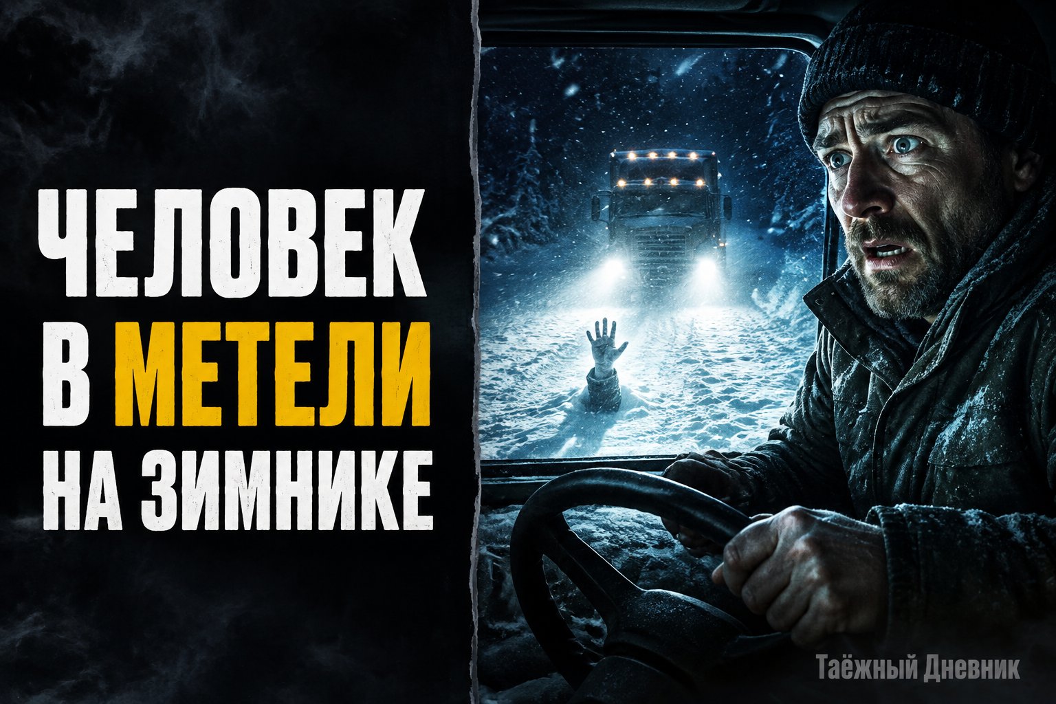 В метели на зимнике лежал незнакомец