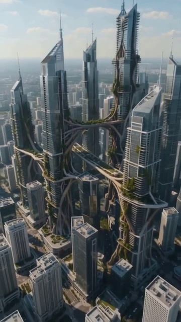 Что будет, если город начнёт расти в небо 🏙️☁️