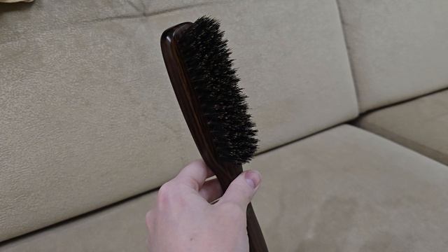 Расческа для волос деревянная Hairway с натуральной щетиной☺️