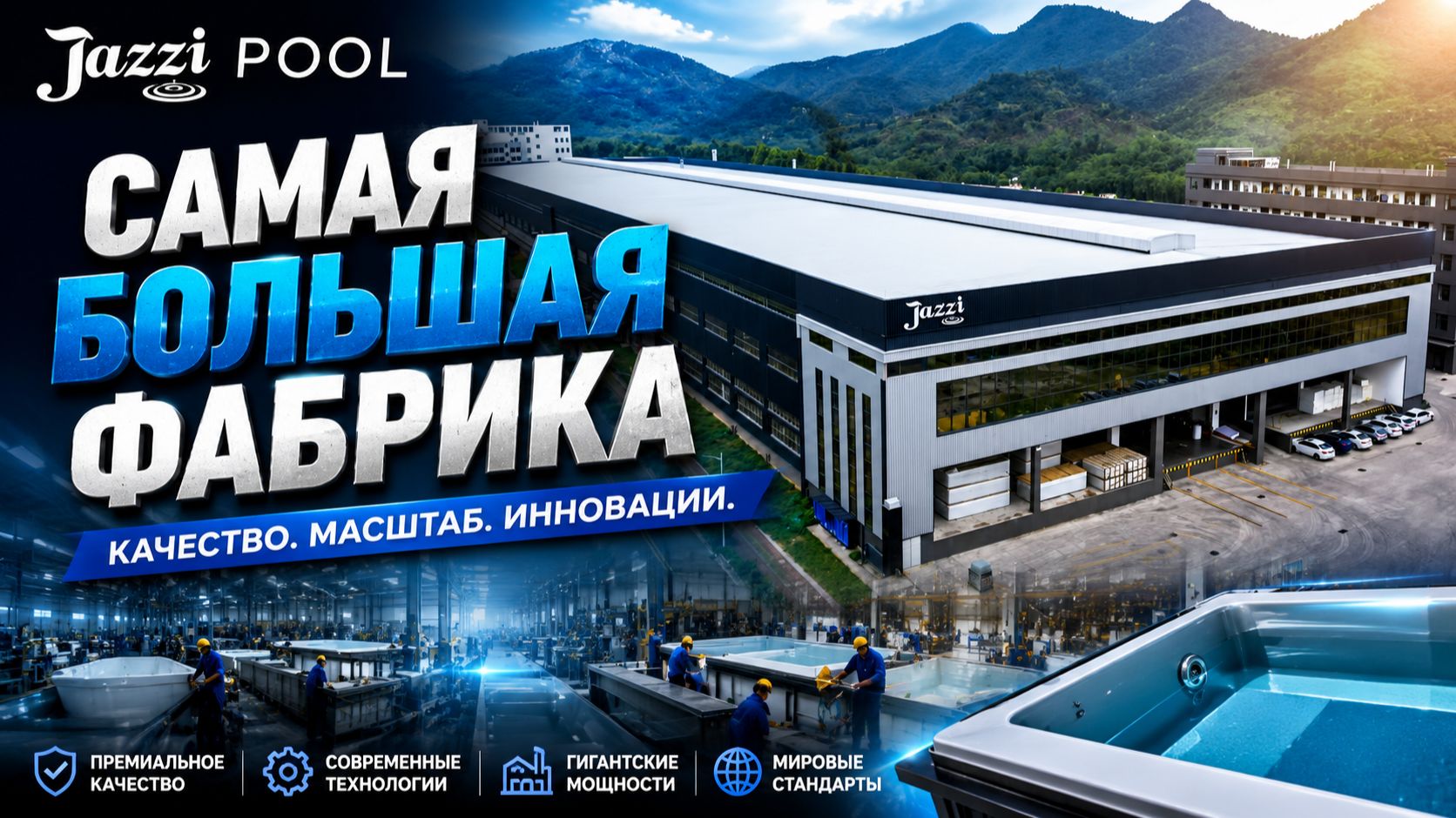 Экскурсия по фабрике Jazzi Pool