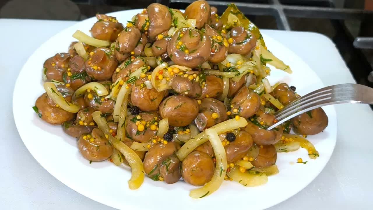 Забудьте про уксус! попробуйте эту закуску! самые вкусные маринованные грибы быстрого приготовления!