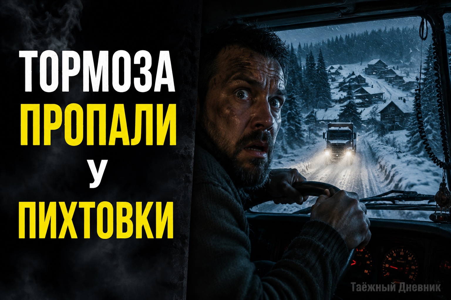 Тормоза отказали у заброшенной деревни в тайге