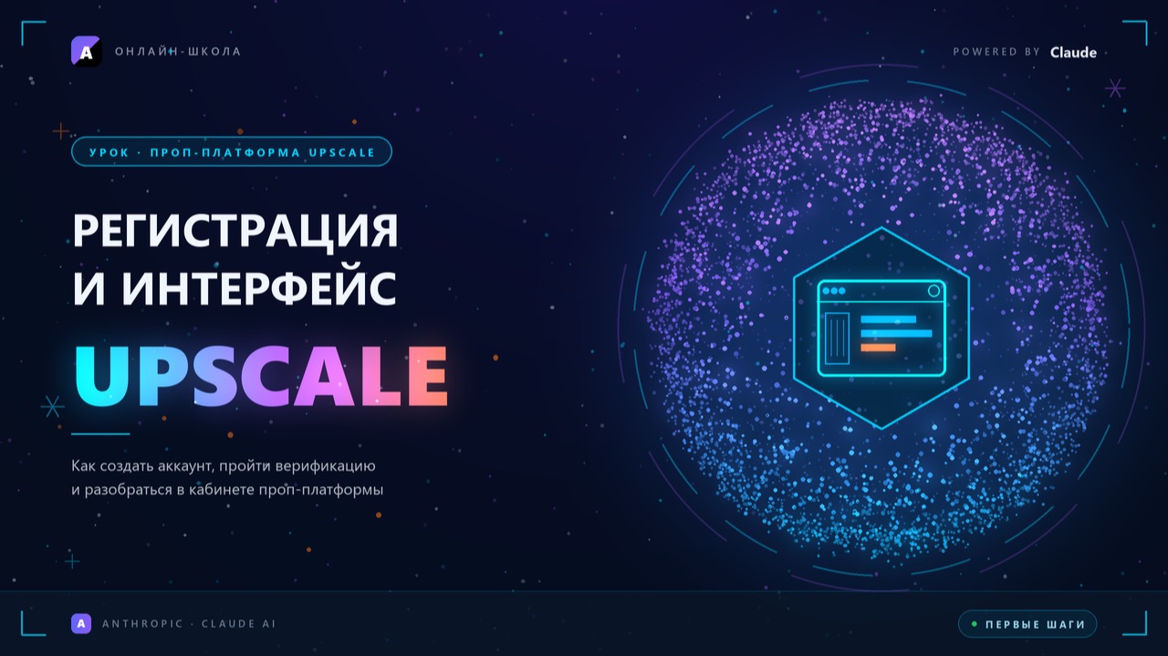 Практикум по регистрации и интерфейсу на UPSCALE  по курсу «AI - Трейдинг под ключ»