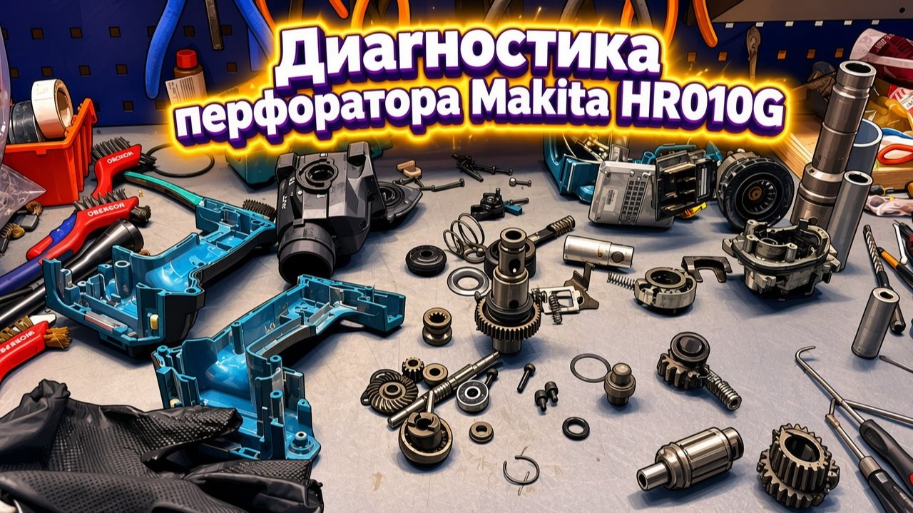 Диагностика перфоратора Makita HR010G