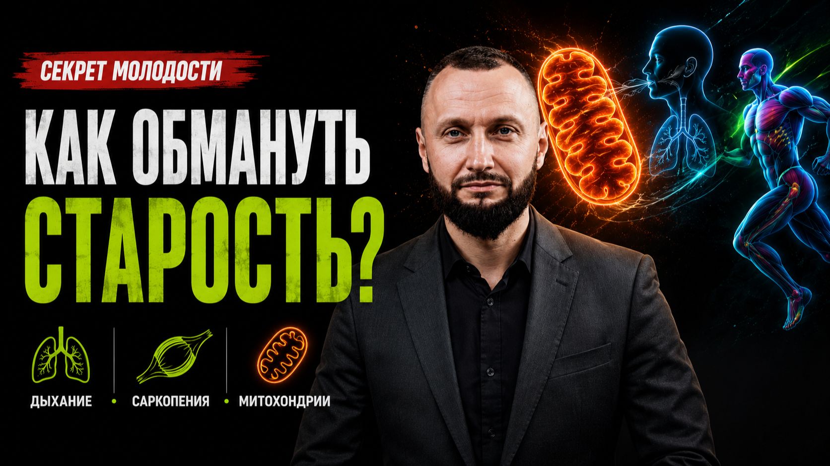 Как обмануть старость. Дыхание саркопения митохондрии.