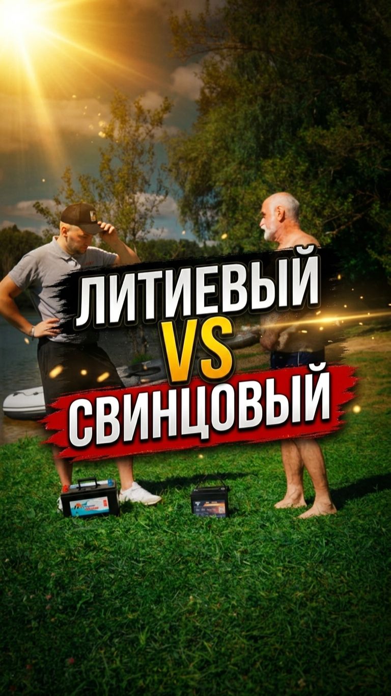 Спина одна, а рыбы много: чей аккумулятор легче? Угадайте! #вопросдня #литиевый #свинцовый  #рыбалка