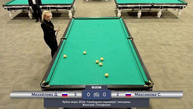 Бильярд. Первая партия.Гранкин Кирилл (RUS) - Зверев Максим (RUS)..