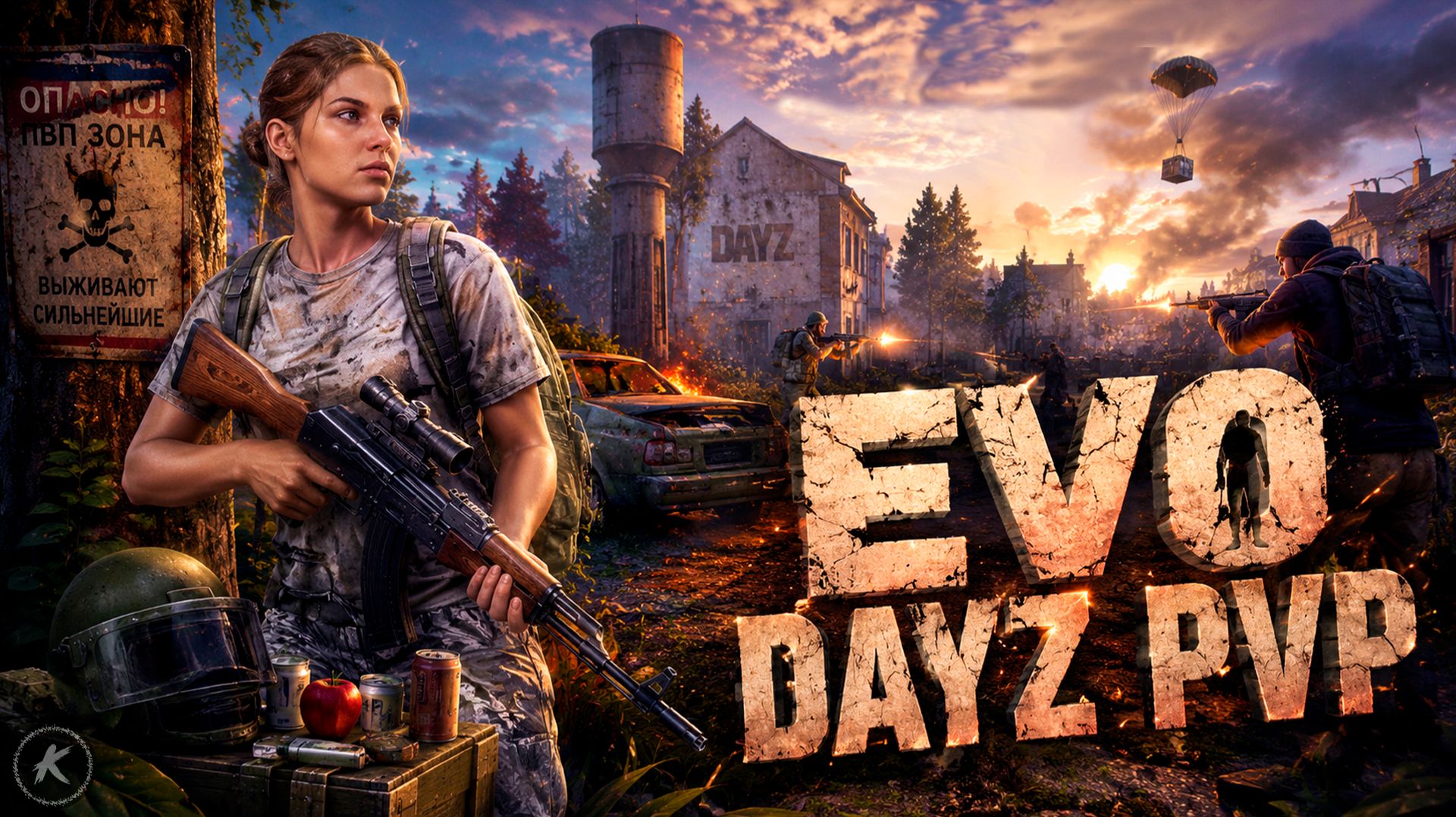 DAYZ | ХАРДКОРНОЕ ВЫЖИВАНИЕ С УНИКАЛЬНЫМИ СИСТЕМАМИ НА СЕРВЕРЕ EVO DAYZ