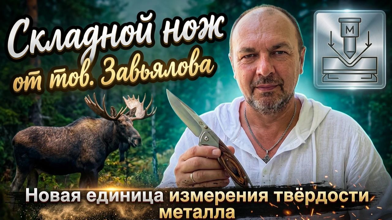 Нож от товарищества Завьялова. Вводят новую единицу измерения твёрдости металла.