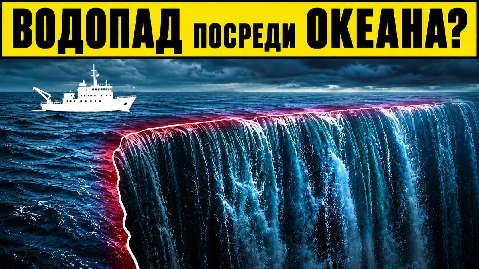 Самый большой водопад Земли скрыт под водой  35 км вниз
