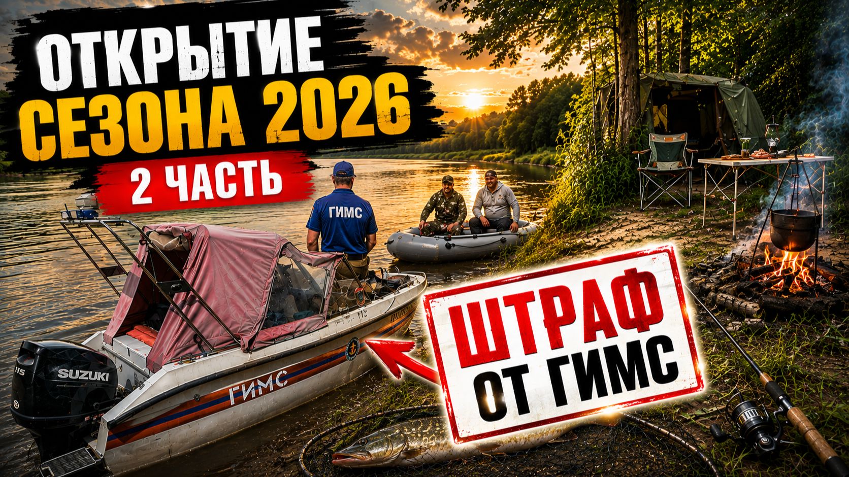 Три дня на Вятке | Рыбалка и штраф от ГИМС | Часть 2