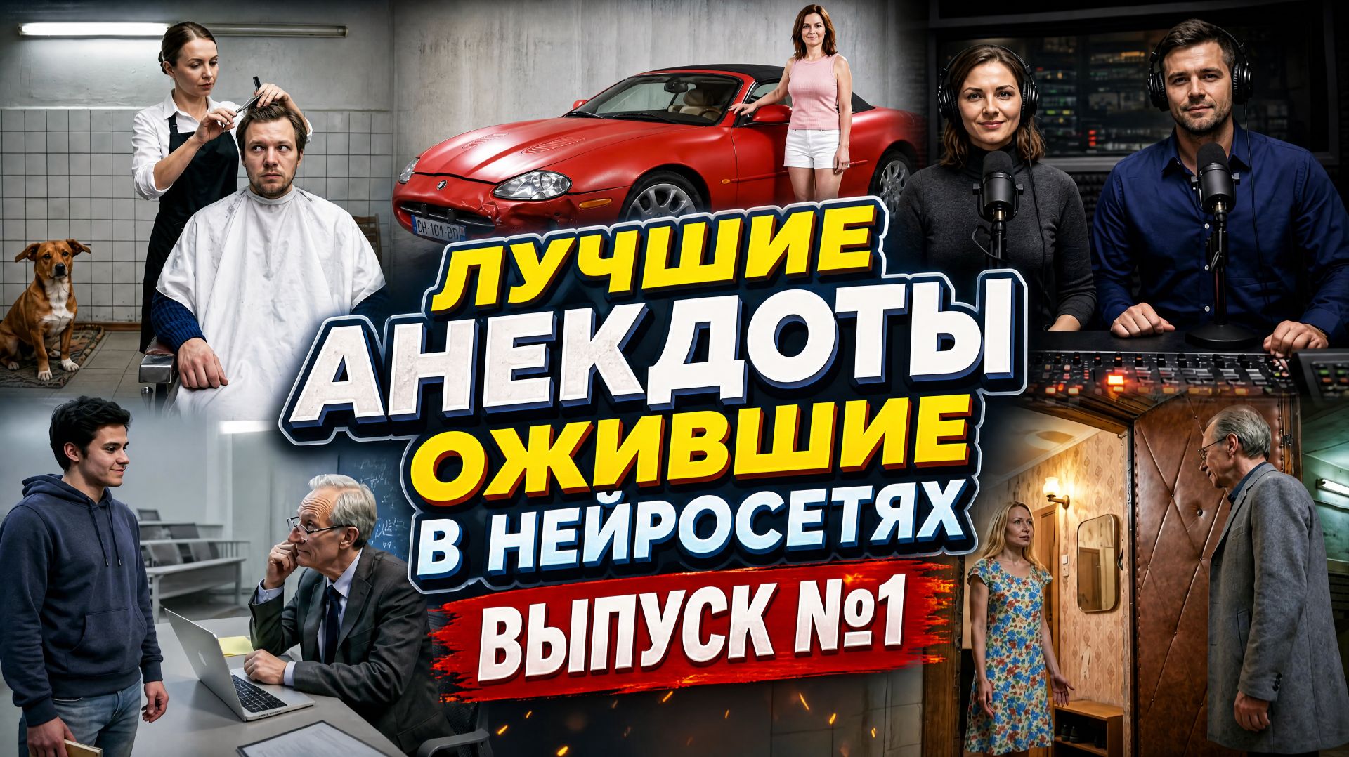 Лучшие анекдоты, ожившие в нейросетях | Выпуск №1