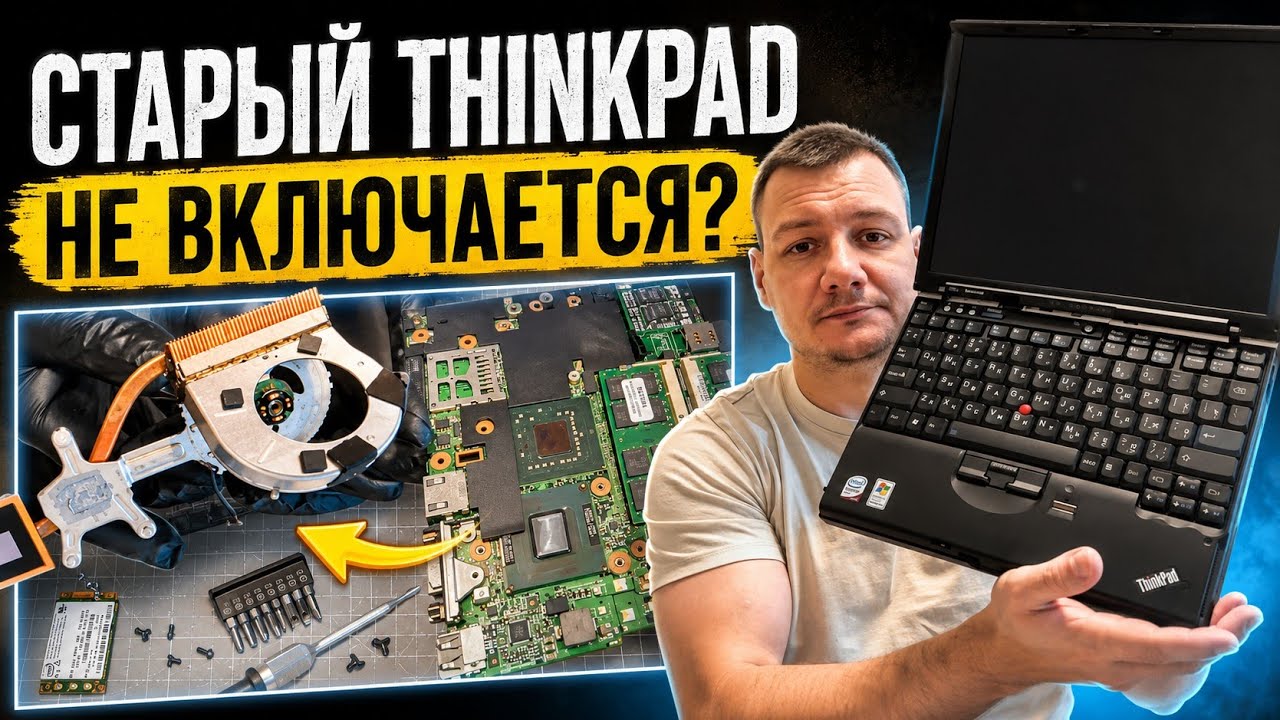 Ремонт кулера Lenovo ThinkPad X61s — вентилятор снова работает