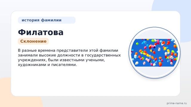 Исследование происхождения и значения фамилии Филатова: узнайте о ее истории и склонении