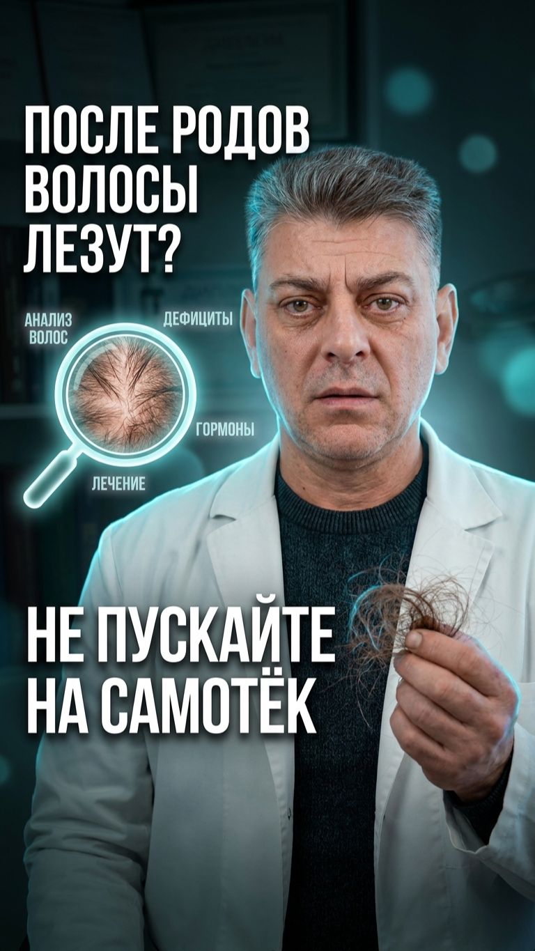 Выпадение волос после родов: причины и что делать 🤱