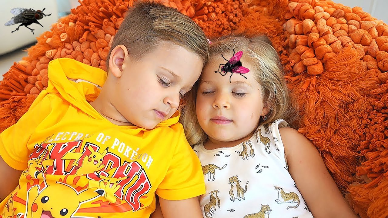 Roma And Diana Vs Pesky Flies! Аnd Other Funny Stories By Kids Diana Show