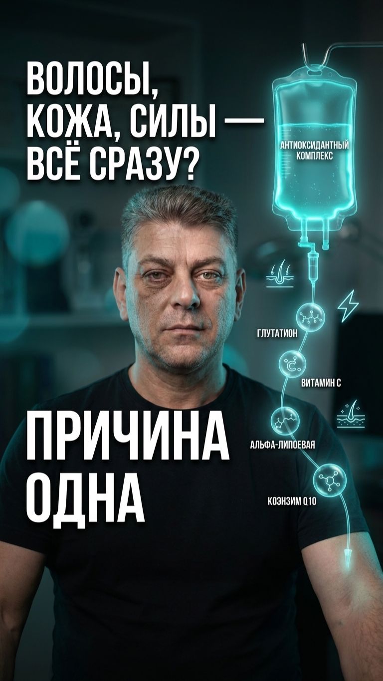 🩸 Капельница для волос, кожи и энергии: как работает Миланский коктейль