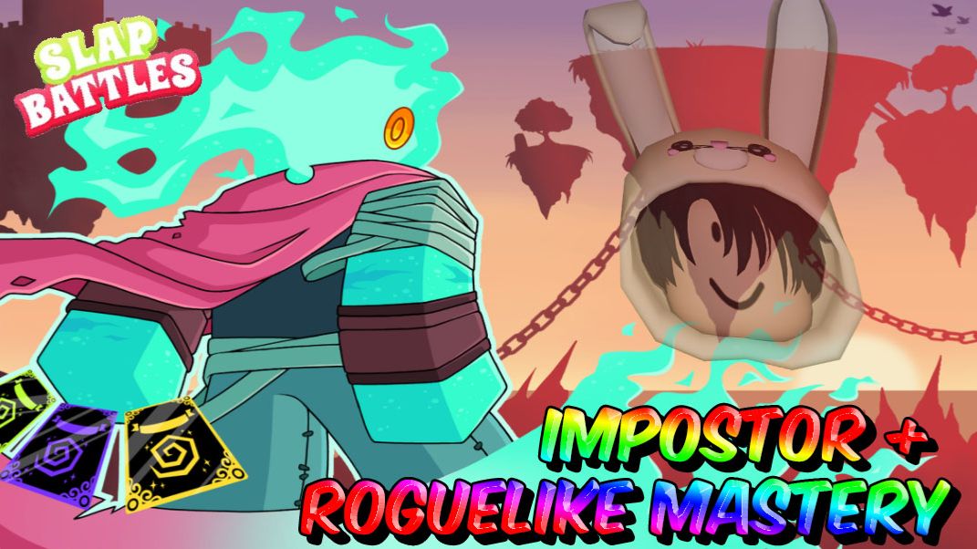 ОБЗОР НОВОЙ ПЕРЧАТКИ ПРЕДАТЕЛЬ ( IMPOSTOR ) + МАСТЕРИ НА РОГАЛИК | SLAP BATTLES ROBLOX