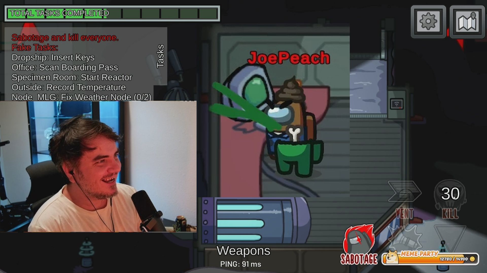 Maddyson - играет в Among Us #3 (12.08.26)