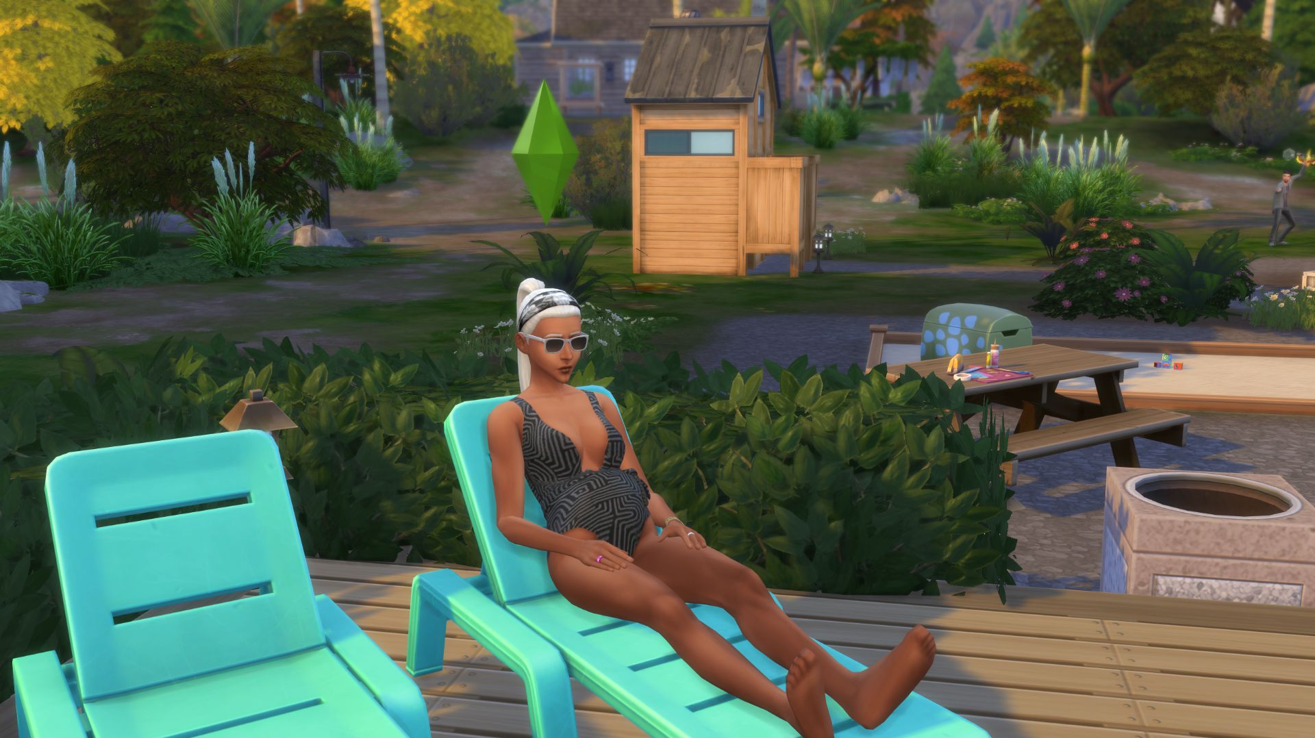 Not So Berry.  The Sims 4. Серый. №9.  Написали все песни и прокачали пение.