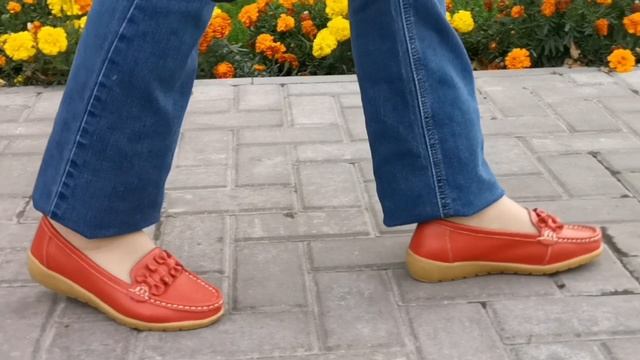Туфли женские кожаные на плоской подошве, мокасины р: 34-43 в ассортименте на АлиЭкспресс